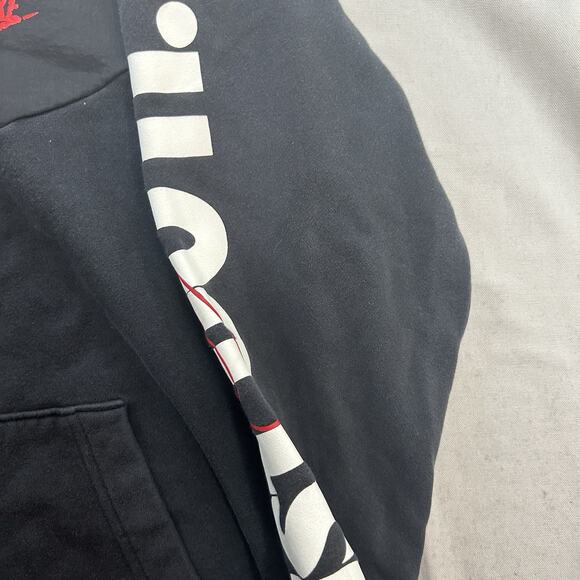 Nike Hoodie Sweatshirt Mens Large Black Tech Fleece Windrunner Full Zip - Picture 2 of 11